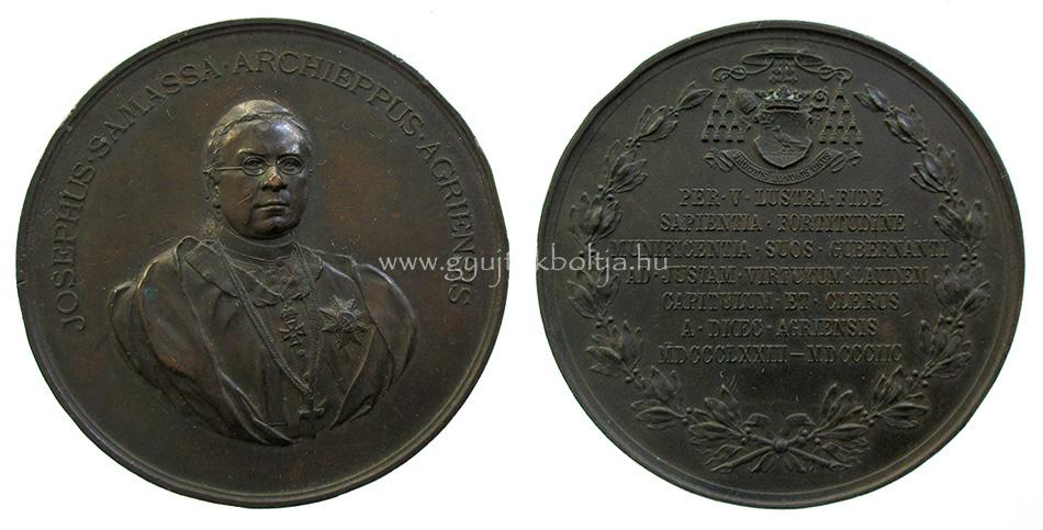 Samassa J�zsef egri �rsek 25 �ves szolg�lati jubileuma 1898